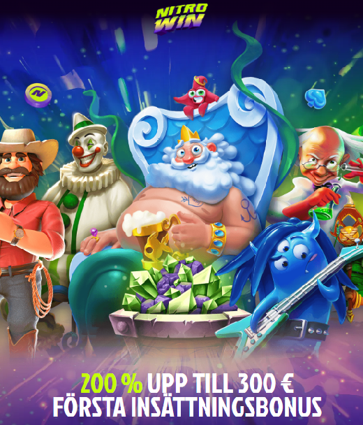Bonusar för registrering hos NitroWin Casino